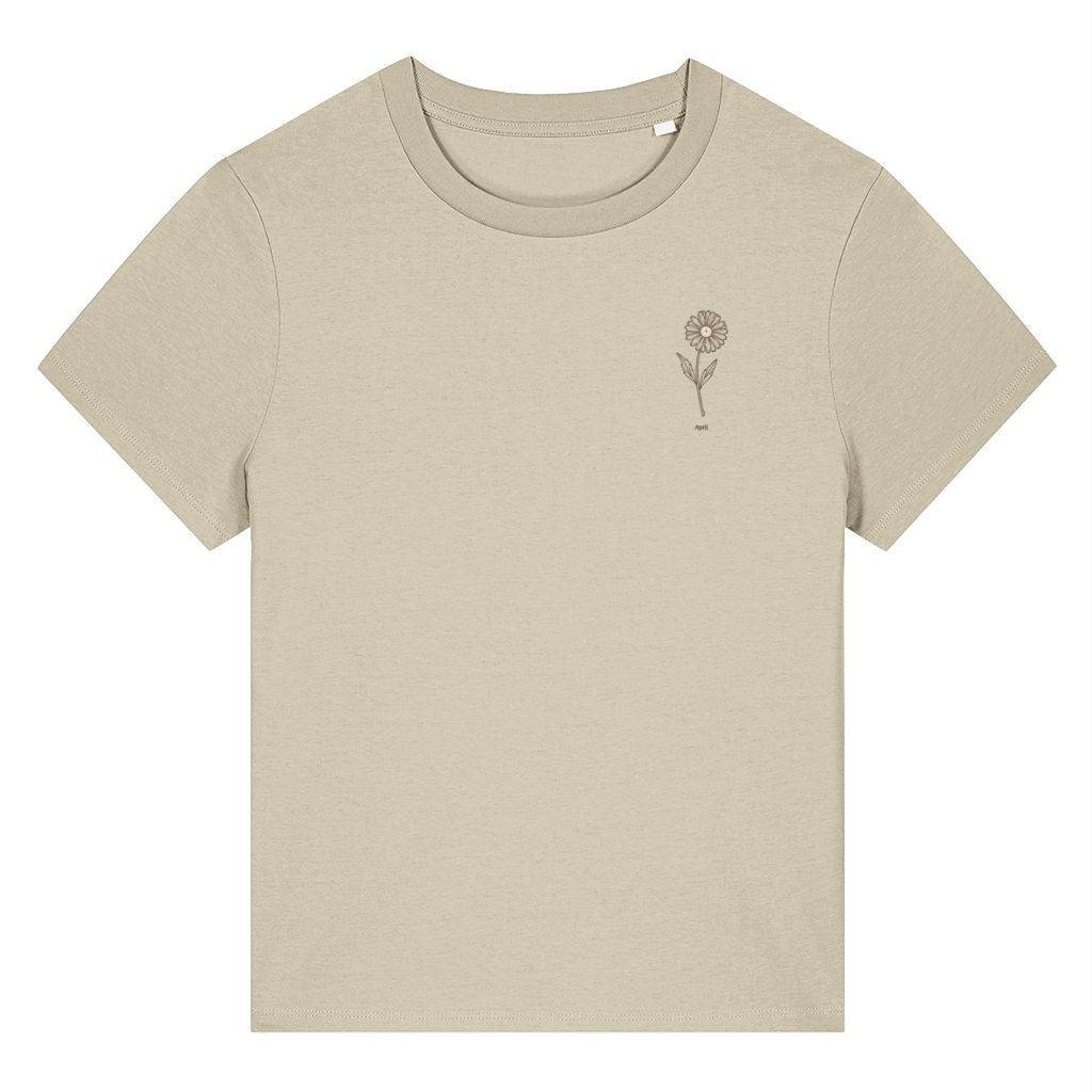 April Daisy Birth Month Flower Women's T-Shirt