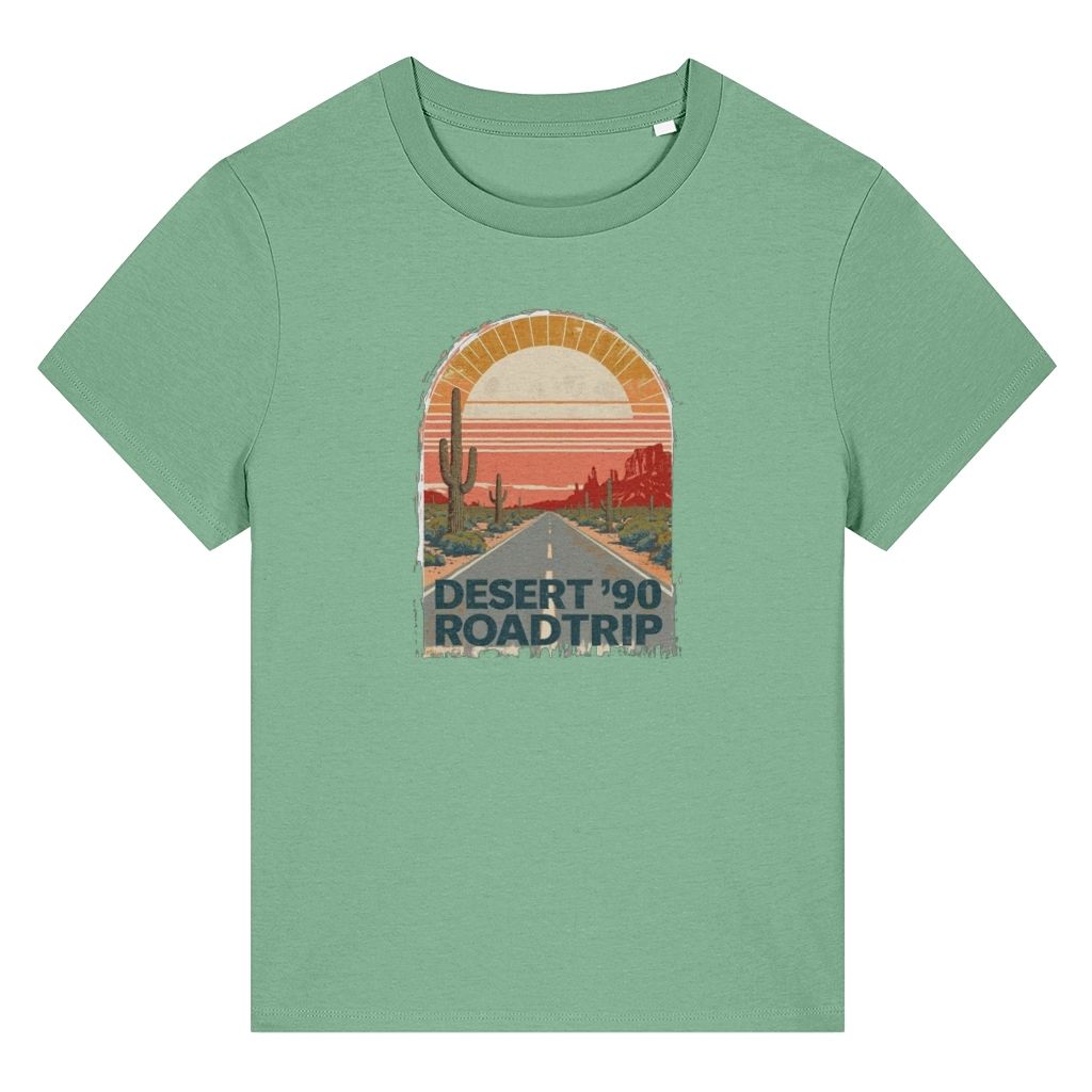 Desert 90s Road Trip Retro Design Women's T-Shirt