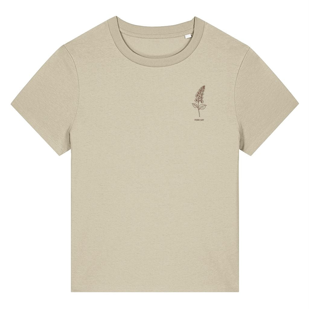 February Violet Birth Month Flower Women's T-Shirt