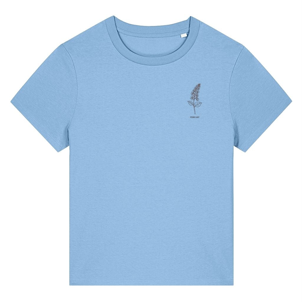 February Violet Birth Month Flower Women's T-Shirt
