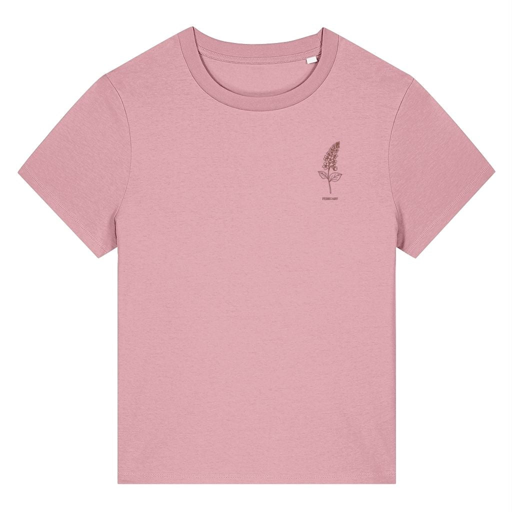 February Violet Birth Month Flower Women's T-Shirt