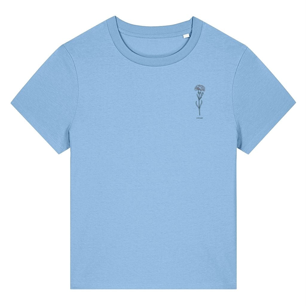 January Carnation Birth Month Flower Women's T-Shirt