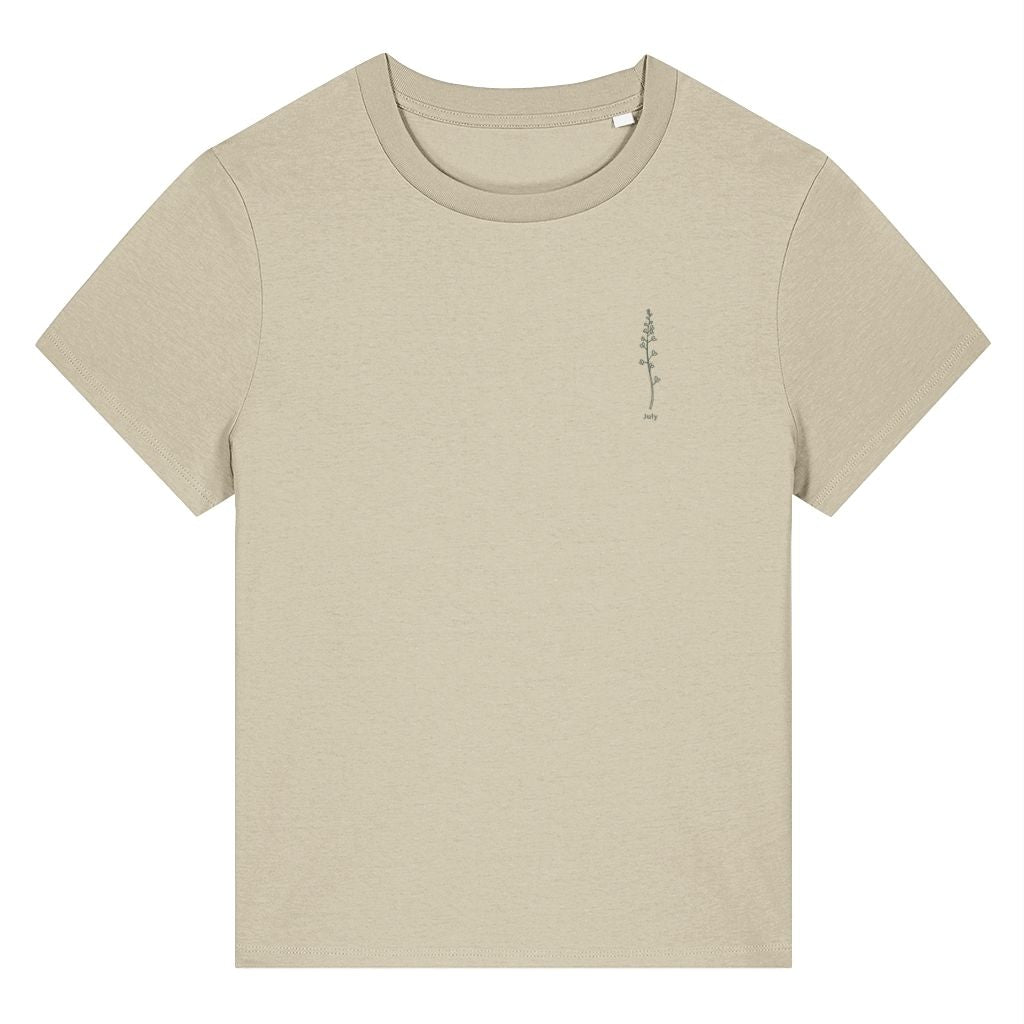 July Larkspur Birth Month Flower Women's T-Shirt