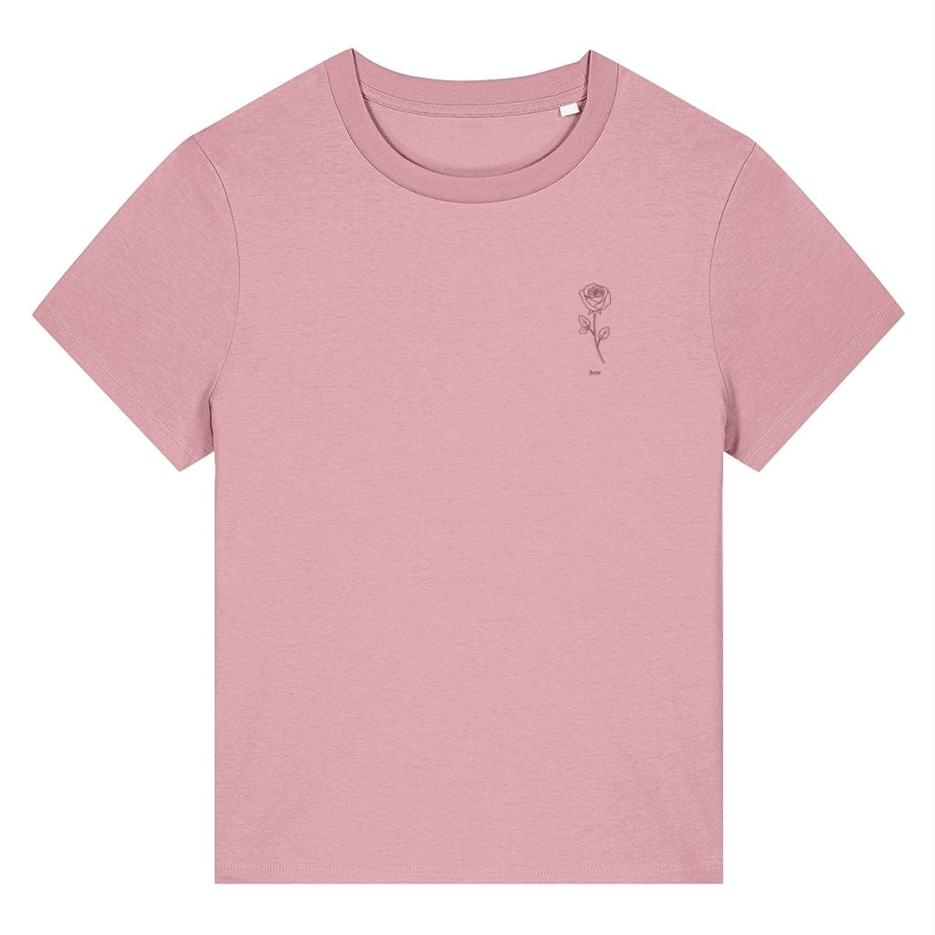 June Rose Birth Month Flower Women's T-Shirt