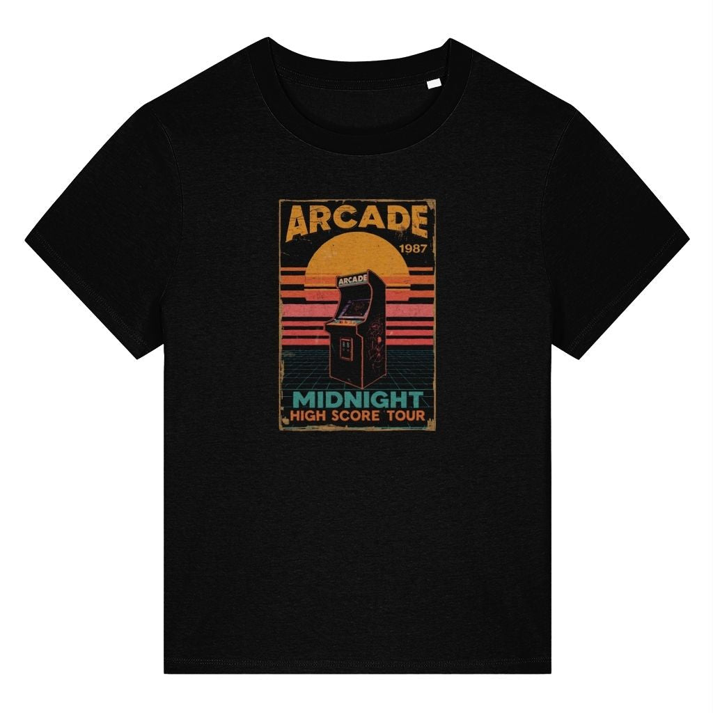 Midnight Arcade Retro Design Women's T-Shirt