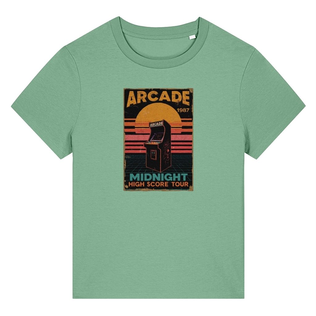 Midnight Arcade Retro Design Women's T-Shirt