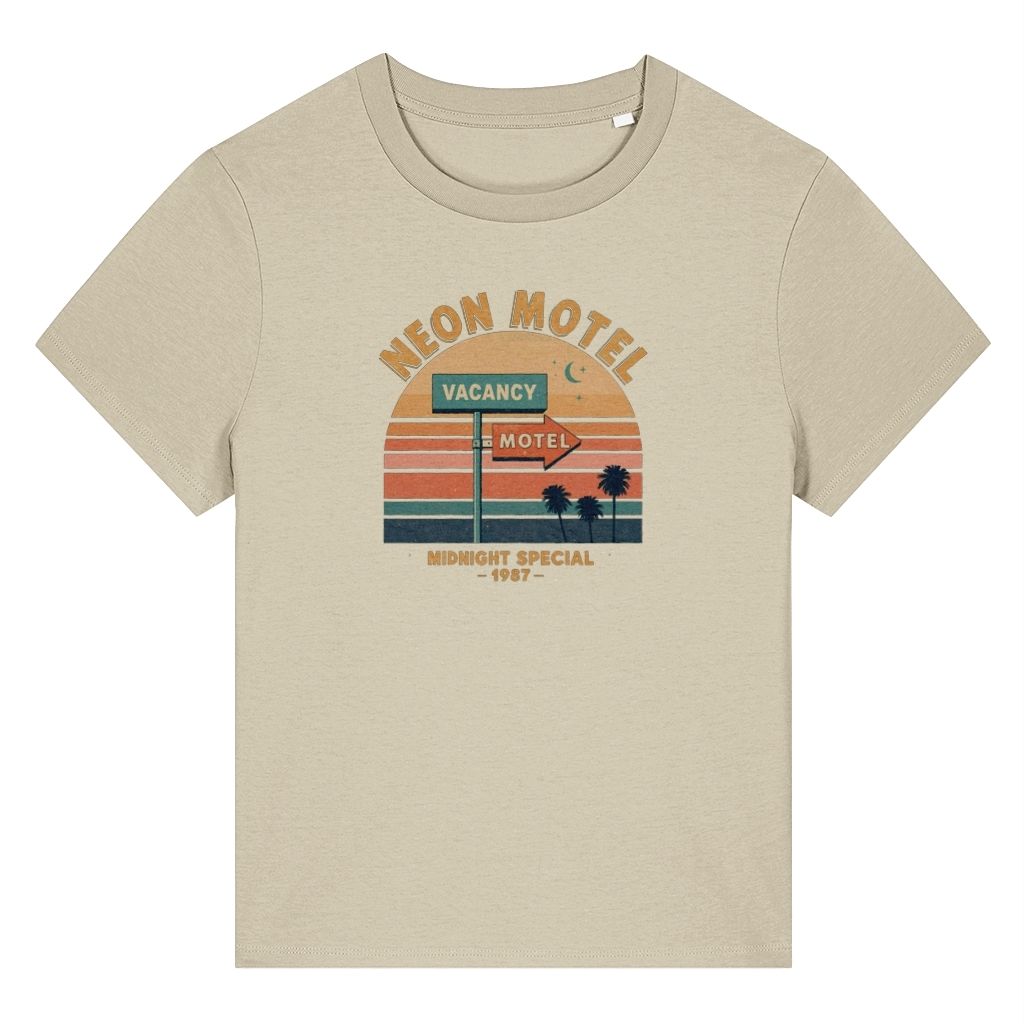 Neon Motel 87 Retro Design Women's T-Shirt