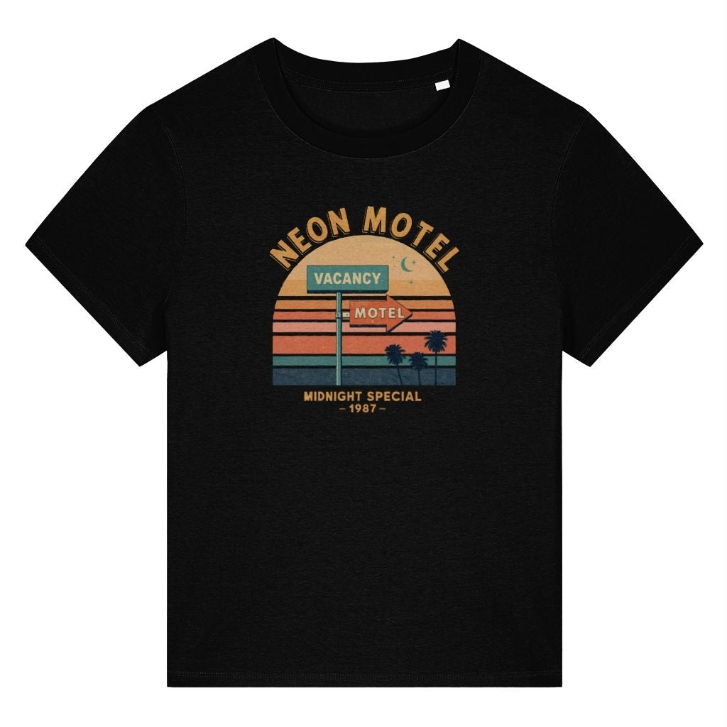 Neon Motel 87 Retro Design Women's T-Shirt