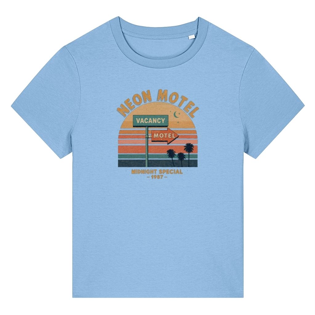 Neon Motel 87 Retro Design Women's T-Shirt