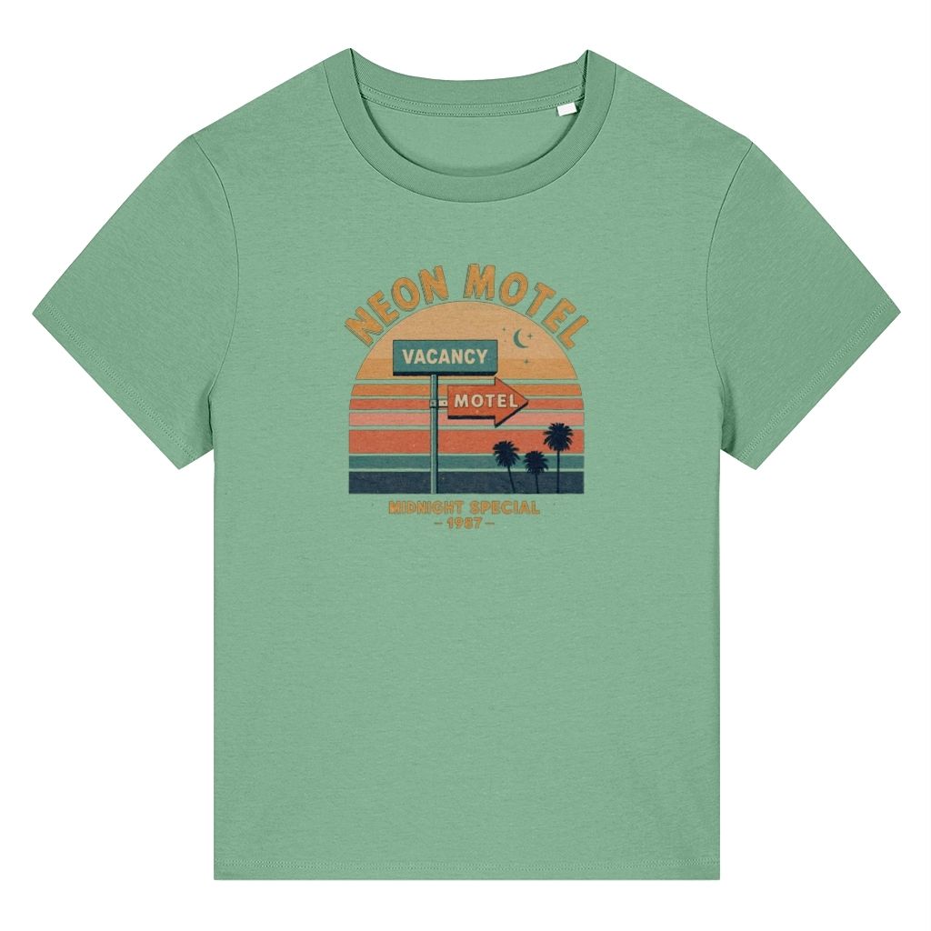 Neon Motel 87 Retro Design Women's T-Shirt