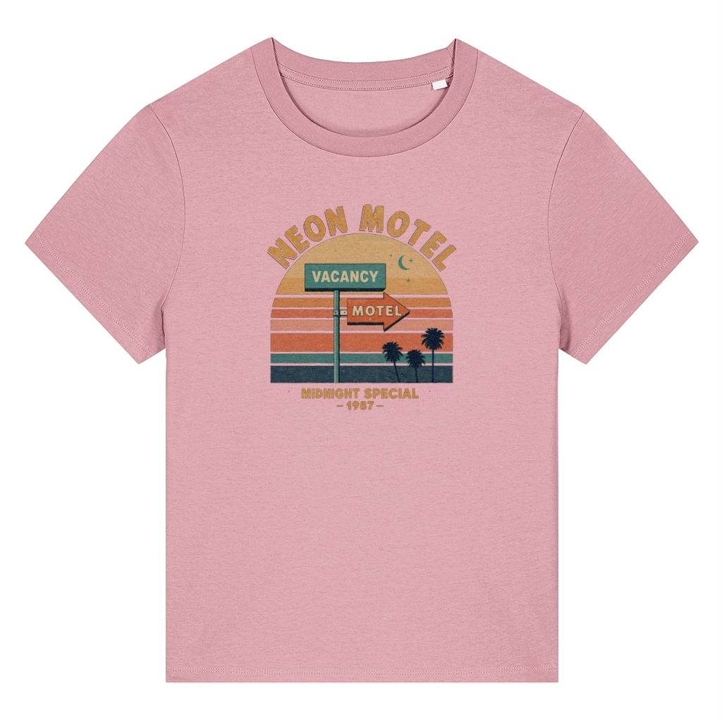 Neon Motel 87 Retro Design Women's T-Shirt