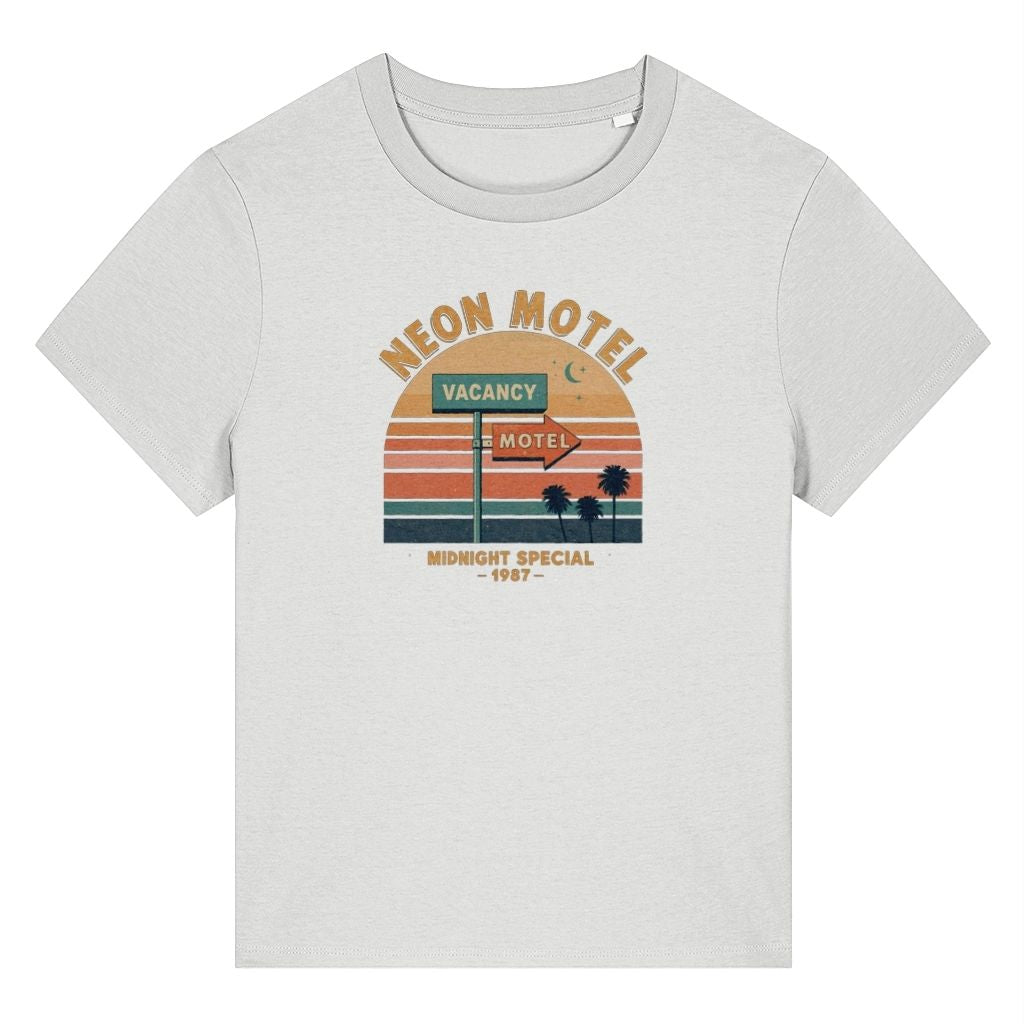 Neon Motel 87 Retro Design Women's T-Shirt