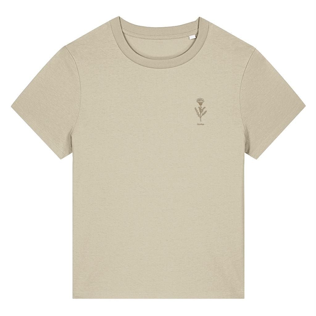 October Marigold Birth Month Flower Women's T-Shirt