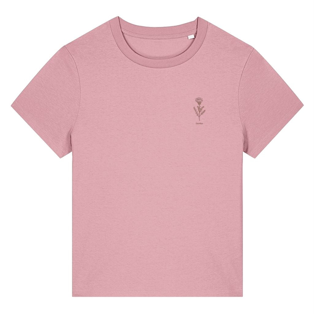 October Marigold Birth Month Flower Women's T-Shirt