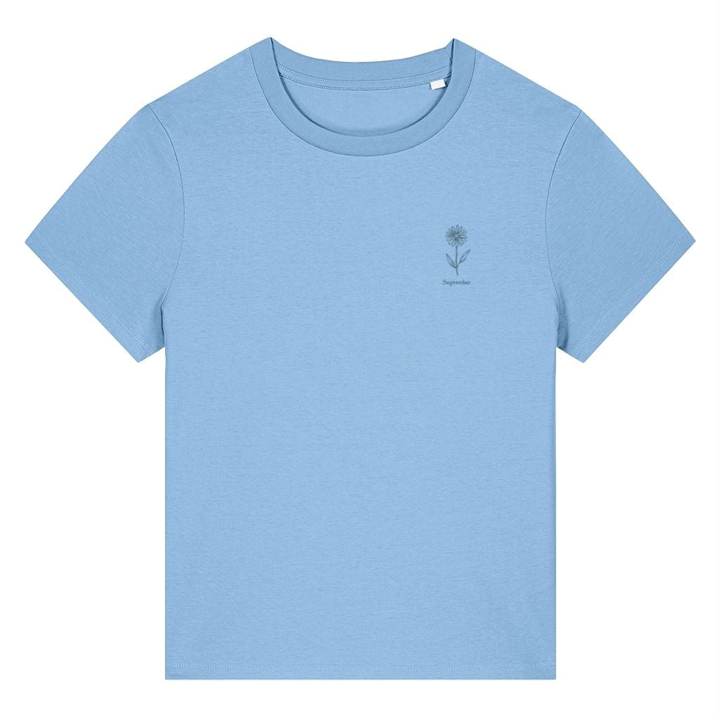 September Aster Birth Month Flower Women's T-Shirt