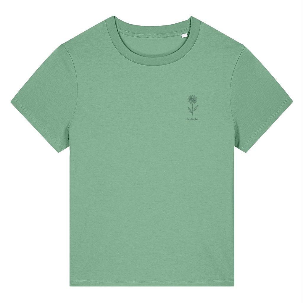 September Aster Birth Month Flower Women's T-Shirt