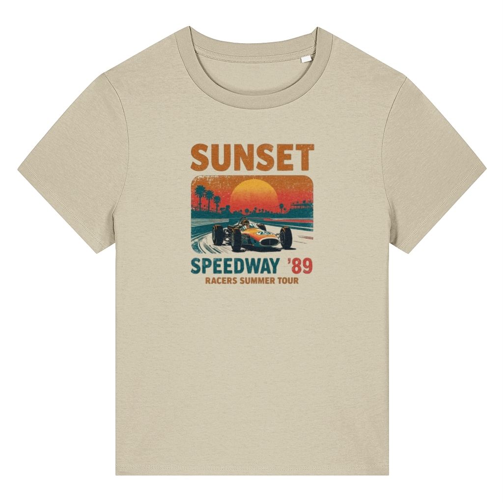 Sunset Speedway 89 Retro Design Women's T-Shirt