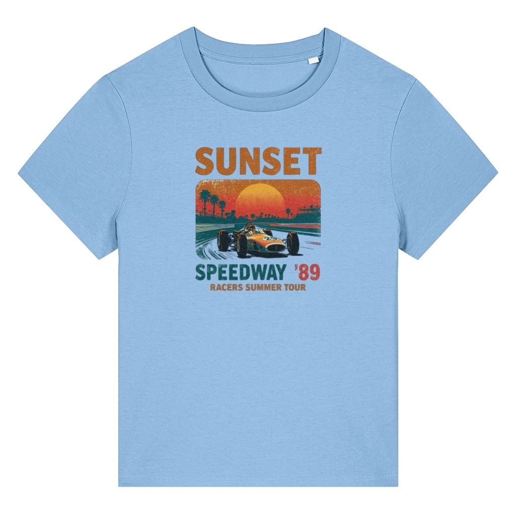 Sunset Speedway 89 Retro Design Women's T-Shirt