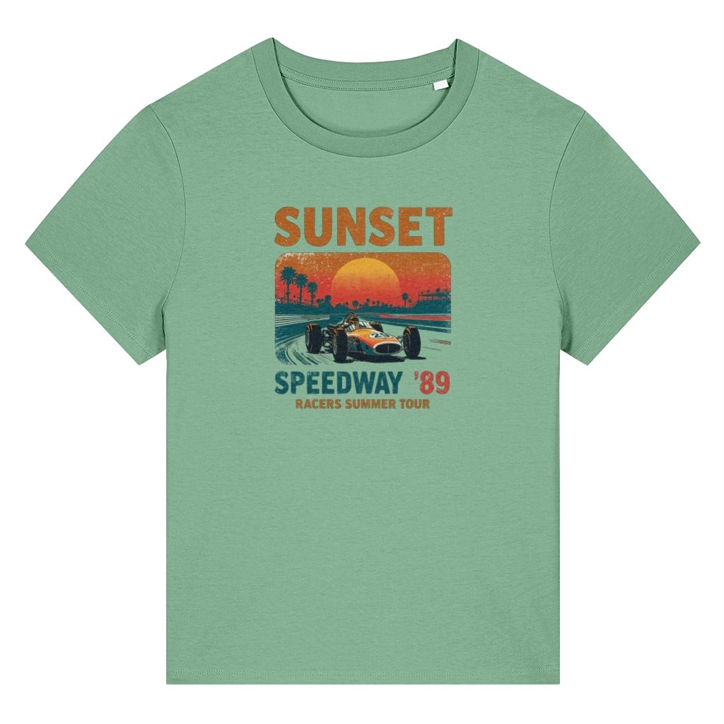 Sunset Speedway 89 Retro Design Women's T-Shirt